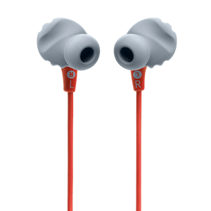 JBL Endurance 2 Wired Earphones Coral Back View Photo