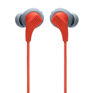 JBL Endurance 2 Wired Earphones Coral Front View Photo