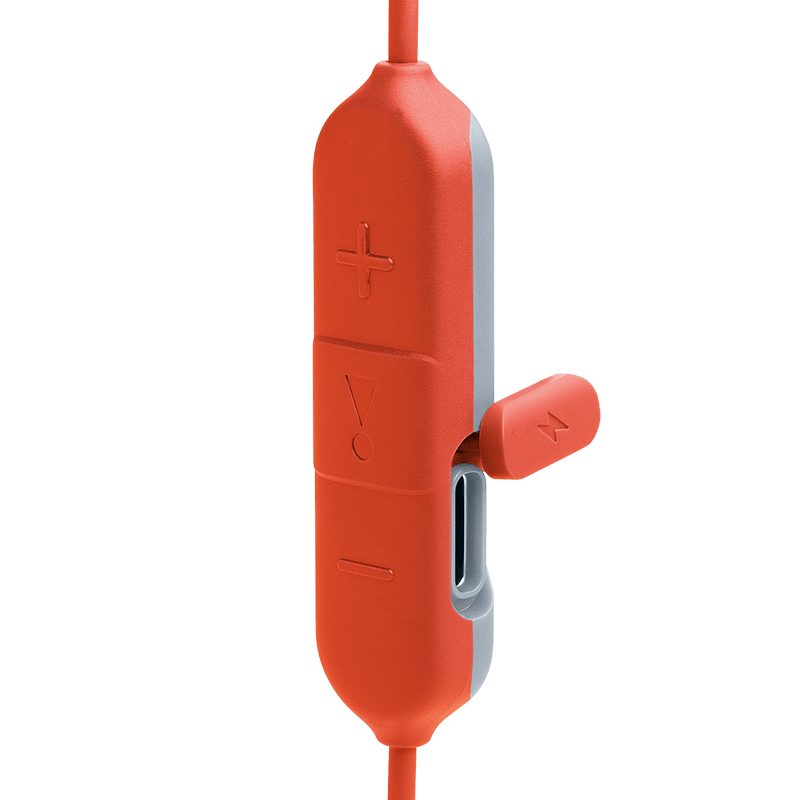 JBL Endurance 2 Wireless Earphones Coral Details Photo