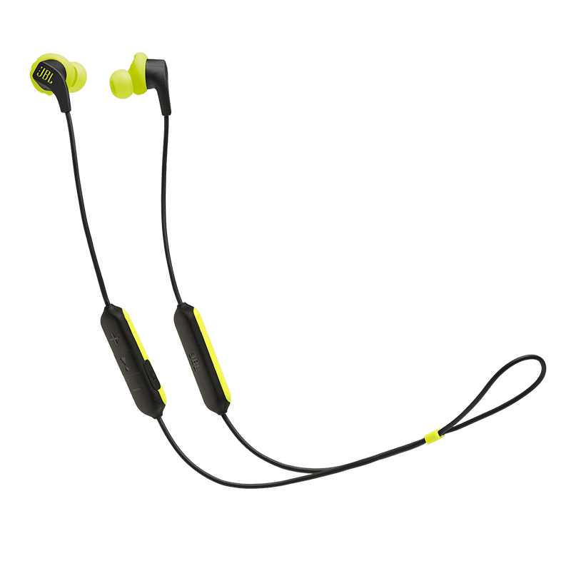JBL Endurance Run BT Black Lime Earphones Hero Photo