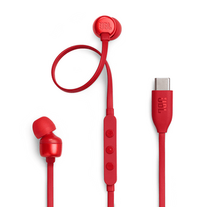 JBL Tune 310C USB-C Earphones Red photo