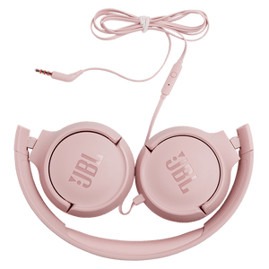JBL Tune 500 Headphones Pink Folded Photo