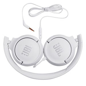 JBL Tune 500 Headphones White Folded Photo