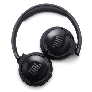 JBL Tune 600BTNC Headphones Blue Folded Photo